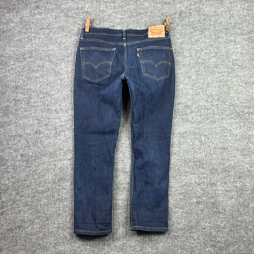 Levi's 511 Slim Fit Jeans Mens 36x27 Dark Wash Blue Denim Stretch Casual Pant
